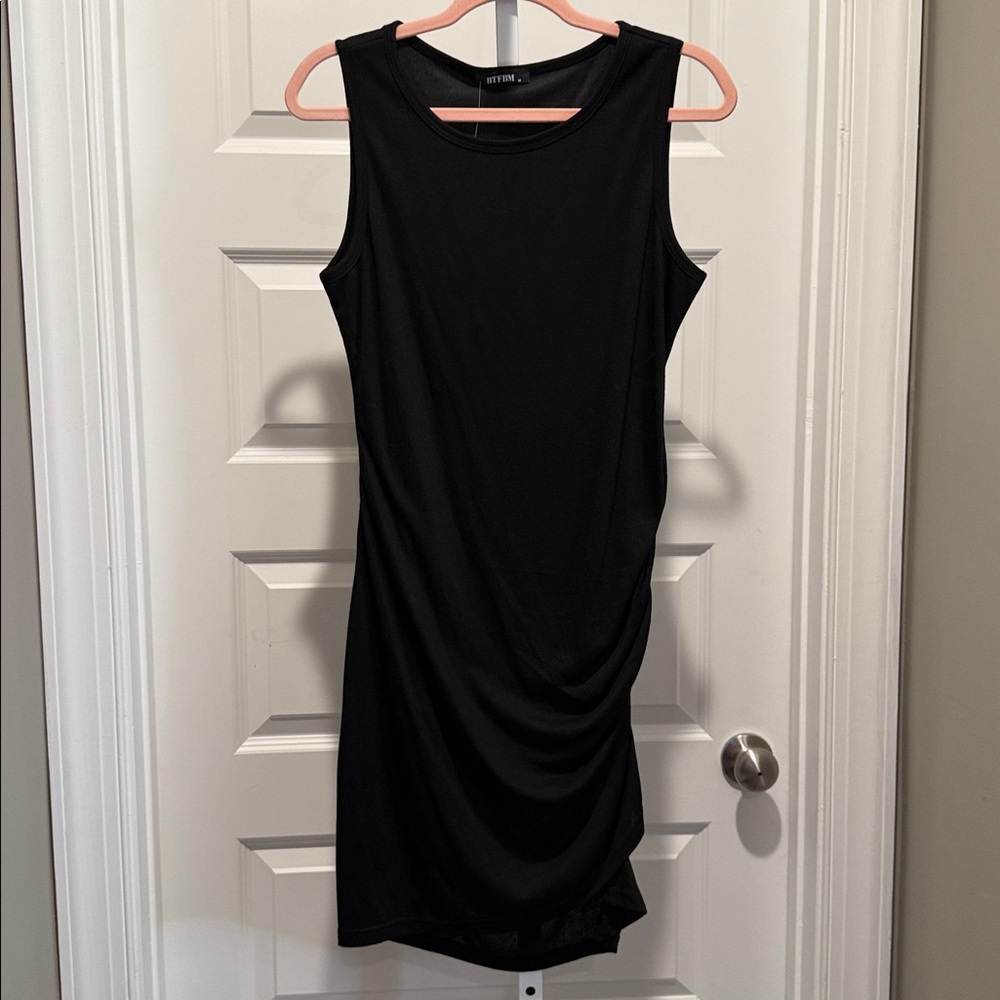 BTFBM Black‎ Sleeveless Shift Dress Size M NWT Classic Minimalist Chic